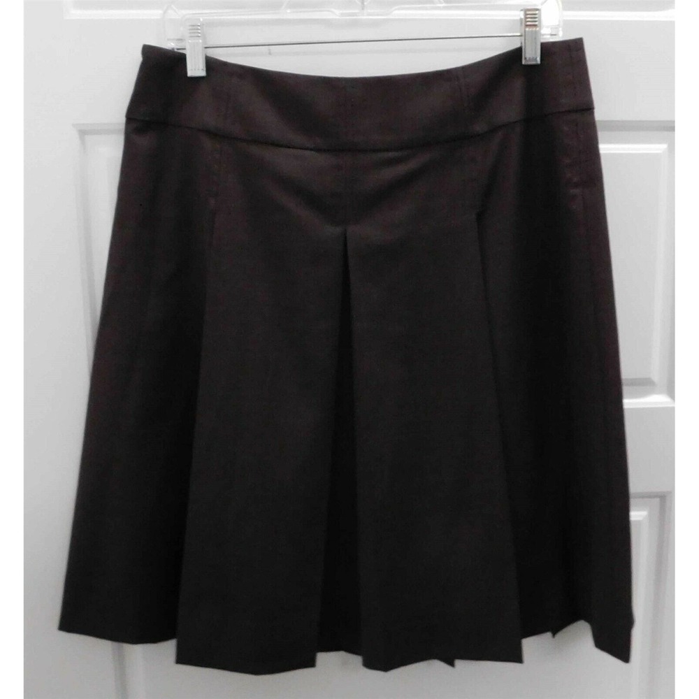 Tory Burch Brown Knee Length Pleated Skirt sz 8 - Picture 2 of 3